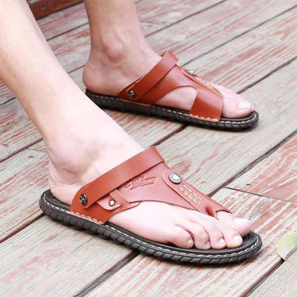 Sandalias de microfibra para hombre