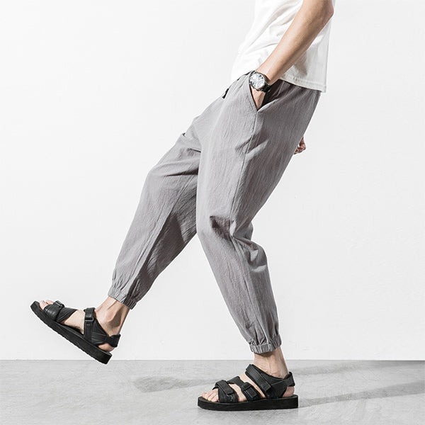 Pantalones casuales de algodón para hombre