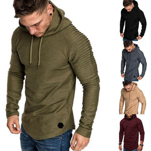 Sudadera con capucha de forro polar larga curva con dobladillo de manga sólida