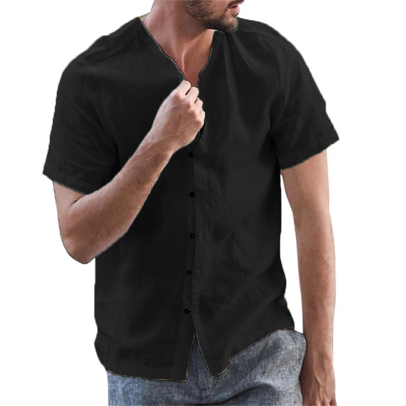 Button Down Herren O Neck Shirts