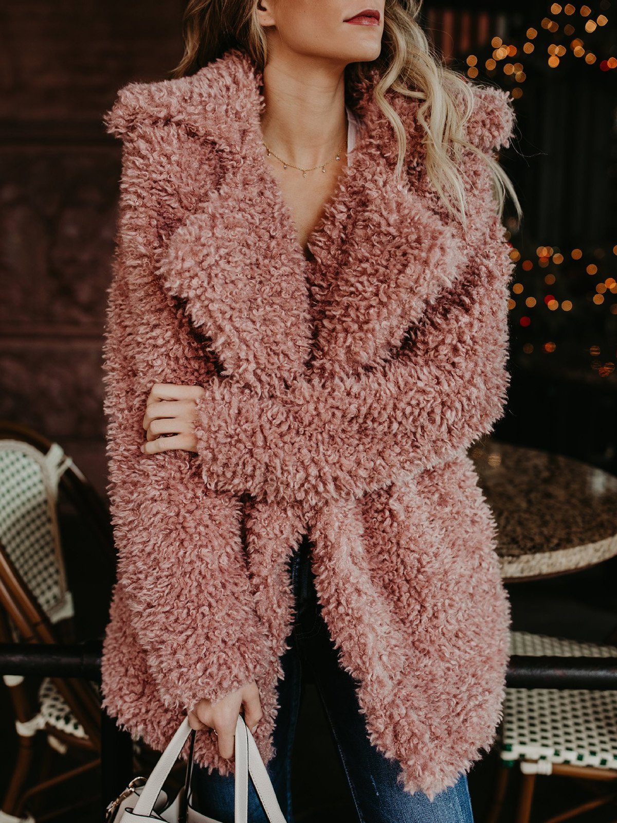 Elegant Paneled Solid Quilted Coat