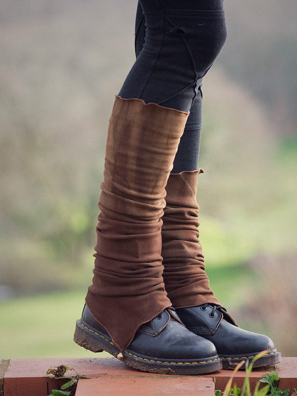 Moterų derliaus spalvos ekologiškos medvilnės dažymas „LegWarmer“