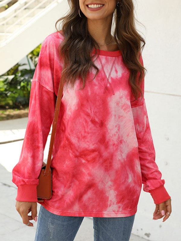 Jersey holgado con cuello redondo suelto