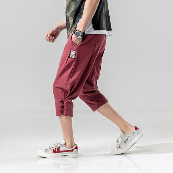 Pantalones cortos sueltos japoneses para hombres