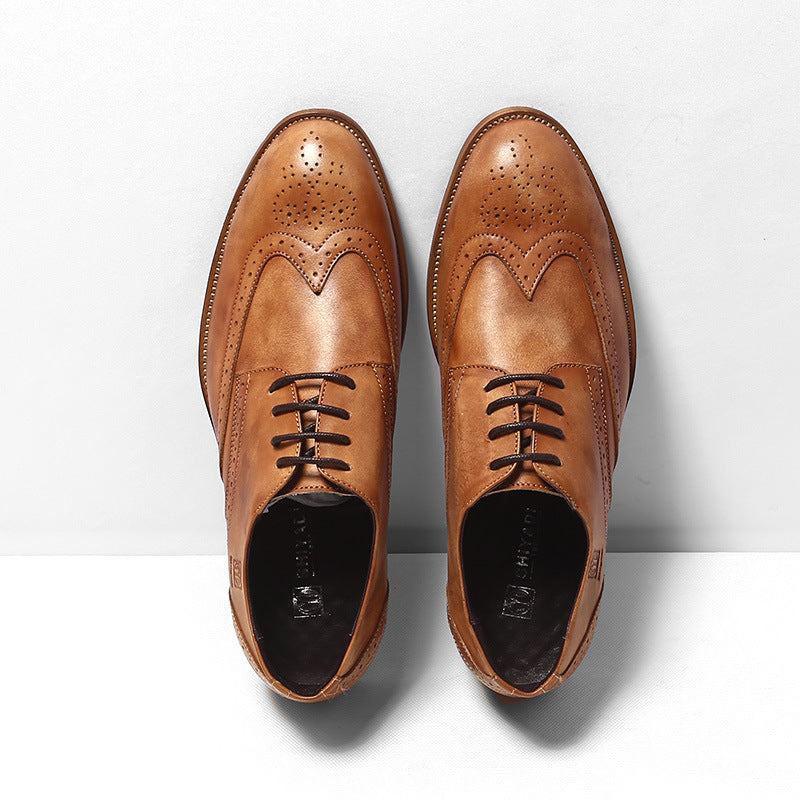 Sactino brogue leather shoes