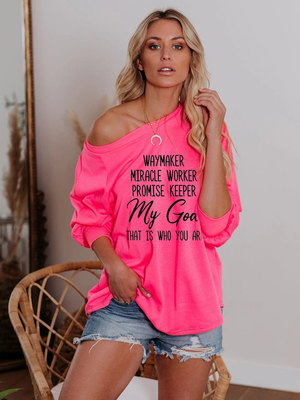 Way Maker Words de las mujeres &quot;Hombros de fe&quot;