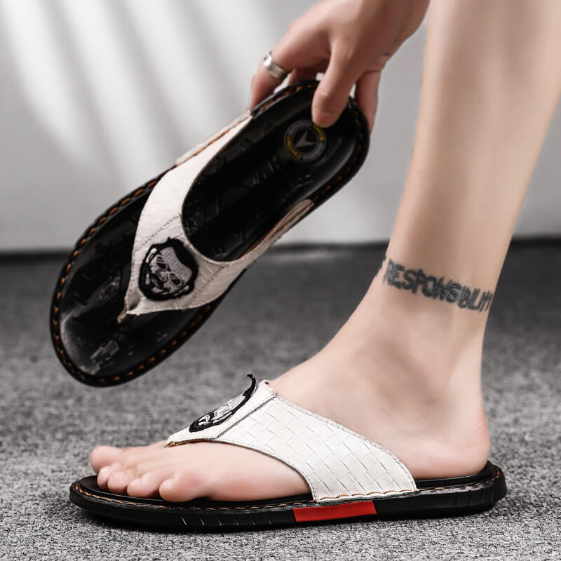 Zapatillas romanas cómodas de verano para hombre