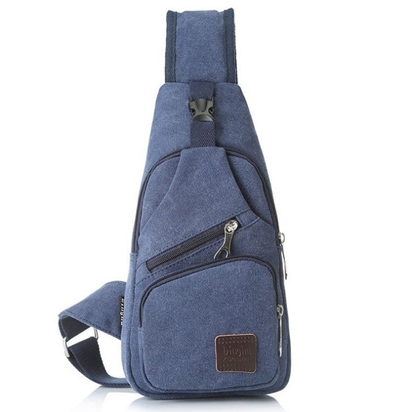 Bolso de hombro multifuncional retro de lona para hombre