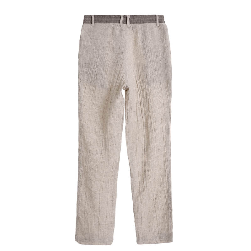 Herren Sommerurlaub Lässig Erfrischend Bequeme Kordelzug Umweltfreundliche Leinenhose