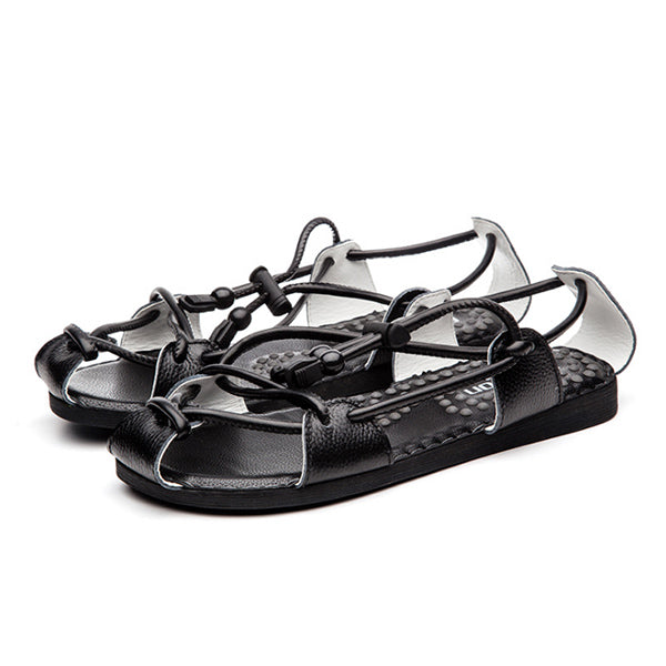 Romos odiniai masažo sandalai vyrams