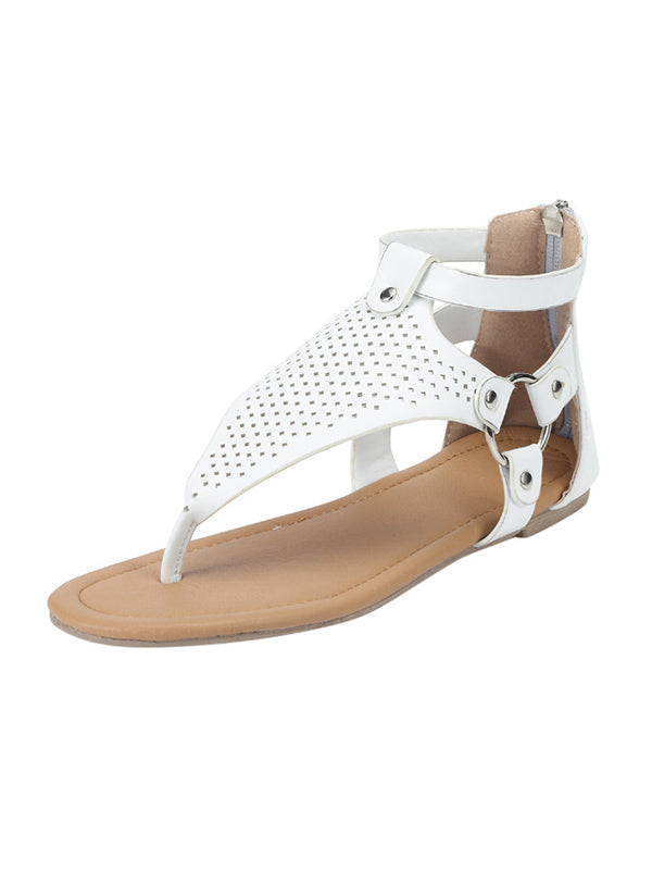 Offene flache Sandalen für Damen