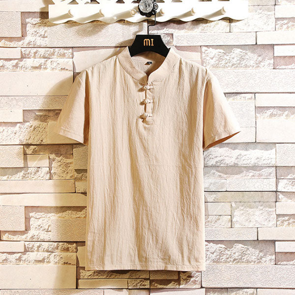 Camiseta de hombre de manga corta, creada en estilo chino