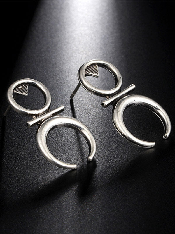 Pendientes de runa afortunada étnica vintage para mujer