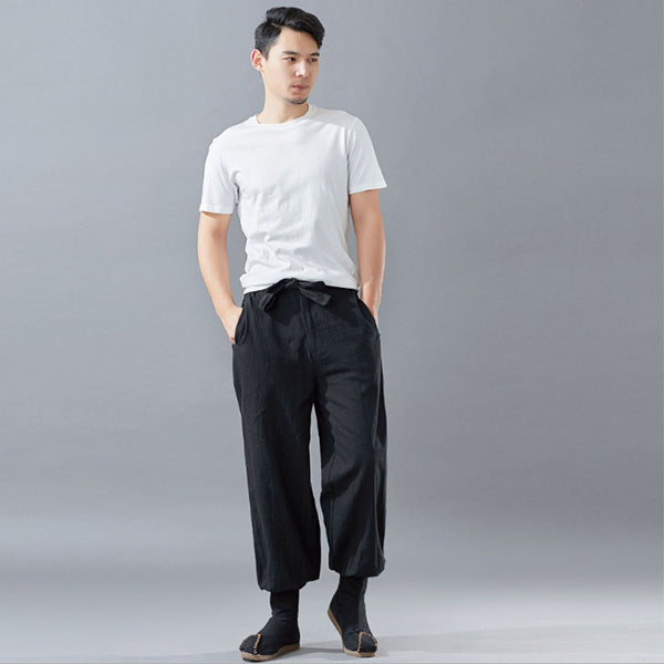Lona de algodón de estilo chino para hombres