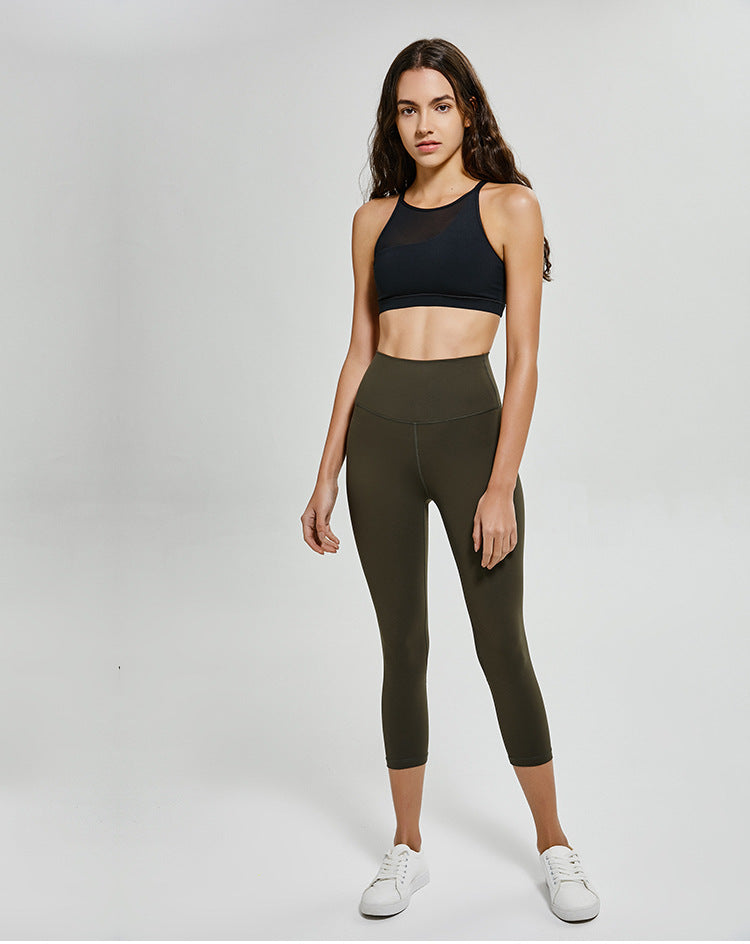 Cintura alta desnuda capri