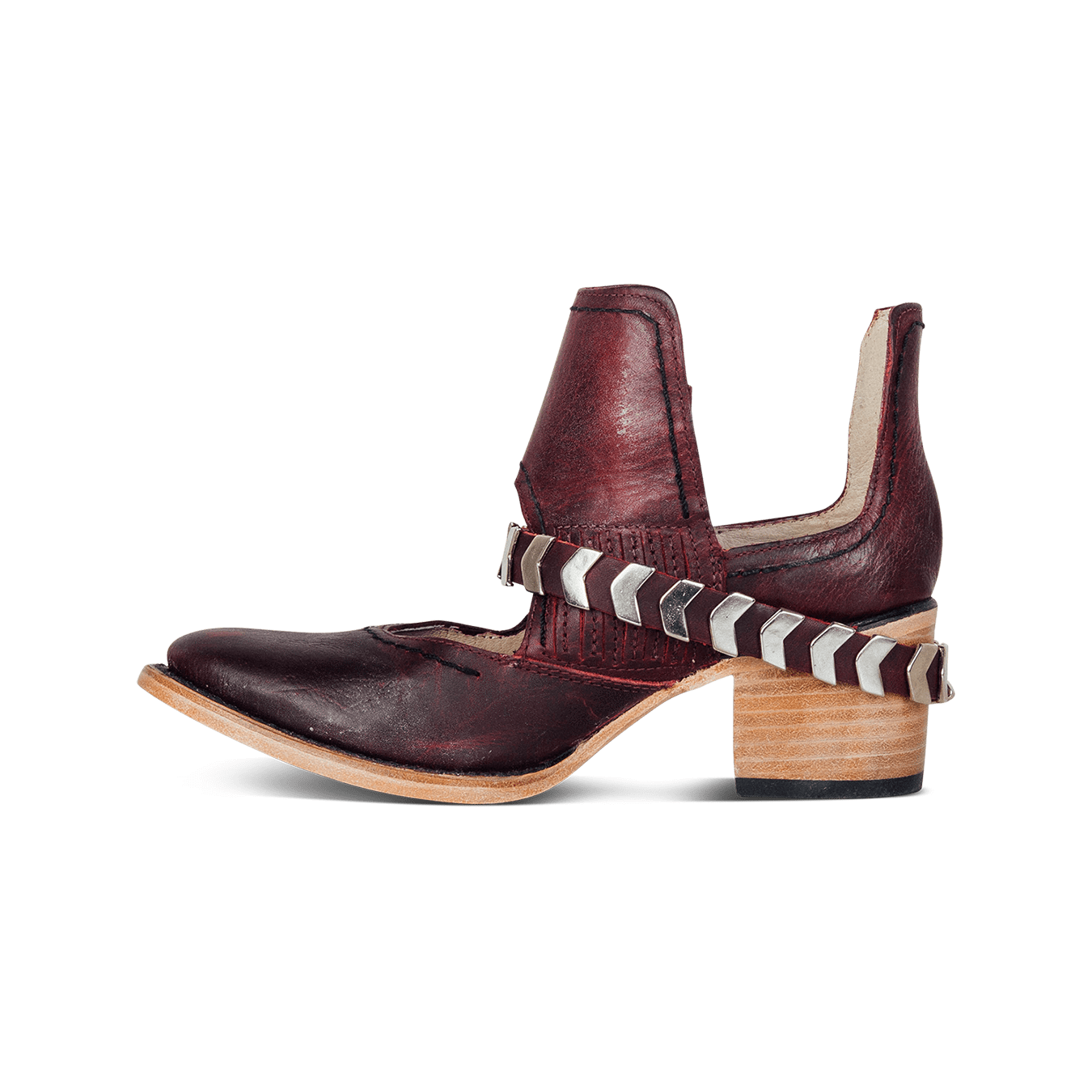 Botas de hebilla casual para mujer con tacón bajo y correa trasera