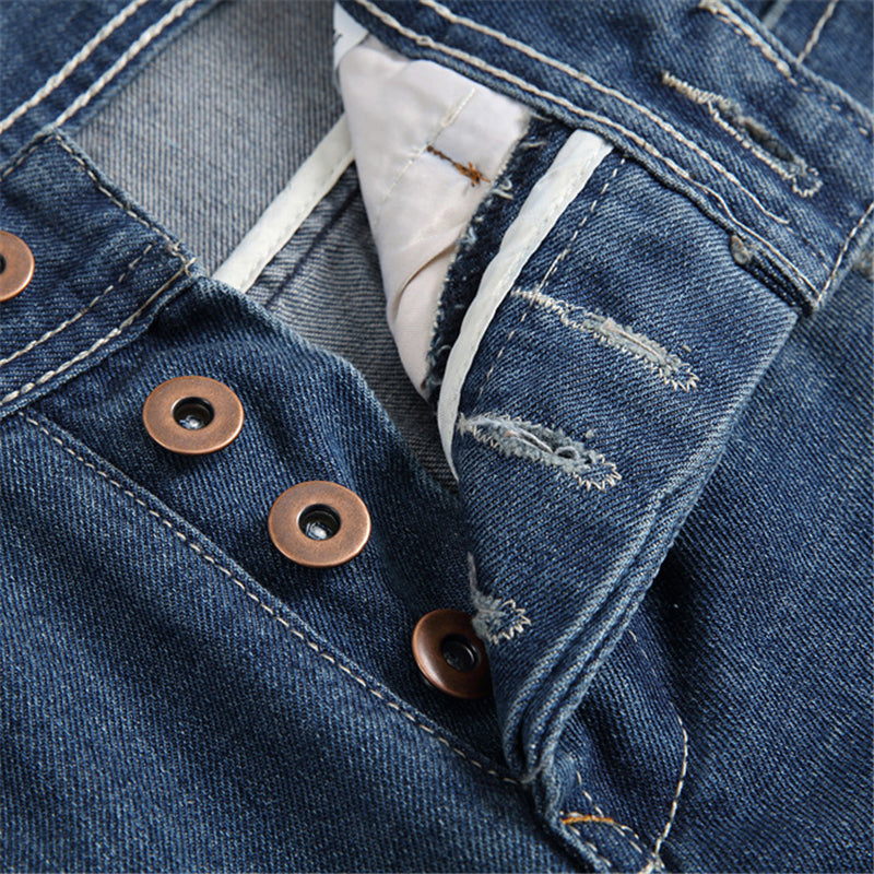 Herren Ripped Tiesūs džinsai