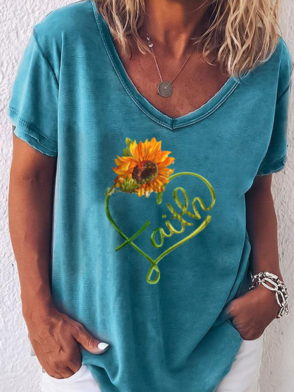 Camiseta Faith de manga corta para mujer