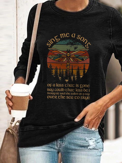 Outlander Theme Sing Me A Song Songtexte Dragonfly Sweatshirt