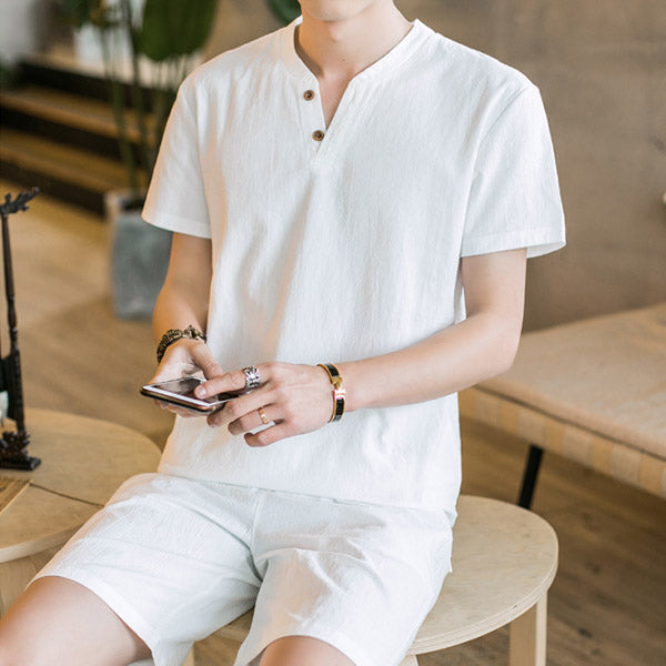 Shorts de lino para hombre