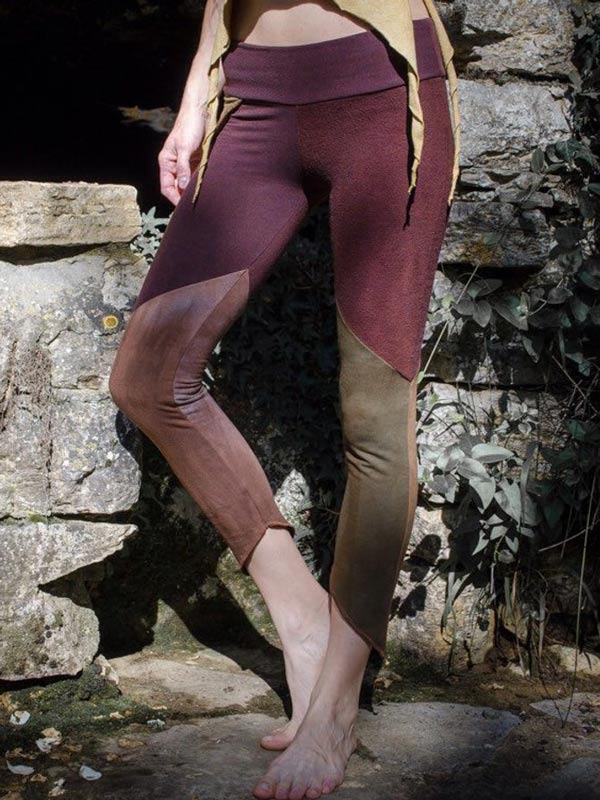 Frauen Vintage genähte kleine Spitze Leggings
