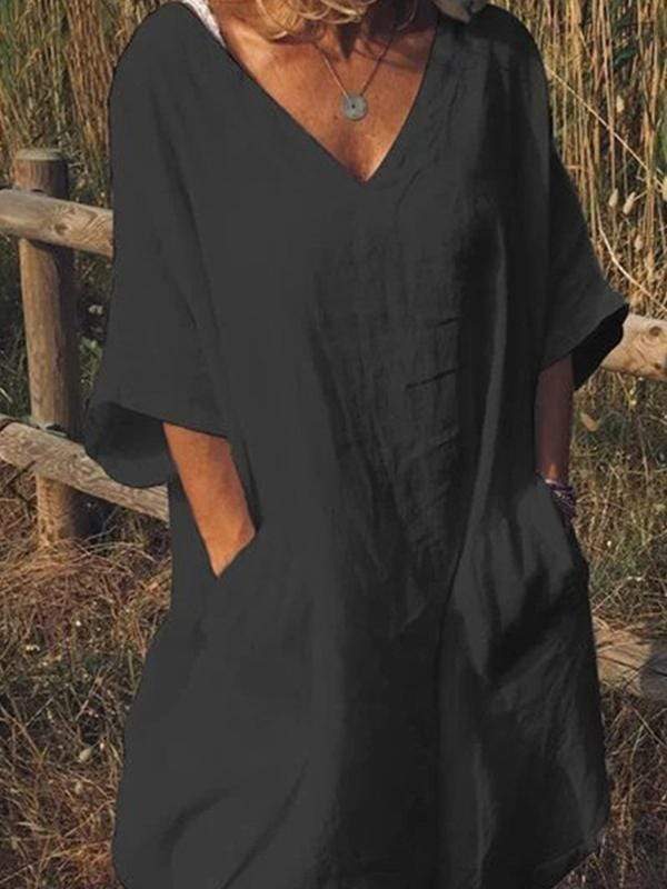 Bolsillo con cuello en V talla grande