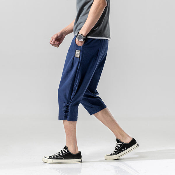 Pantalones cortos sueltos japoneses para hombres