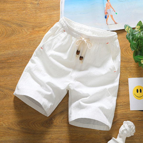 Shorts de lino para hombre casual