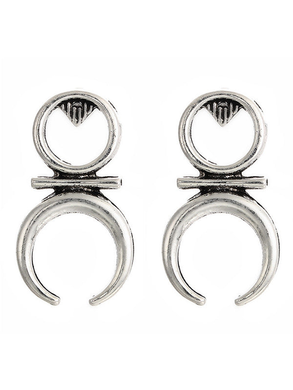 Pendientes de runa afortunada étnica vintage para mujer