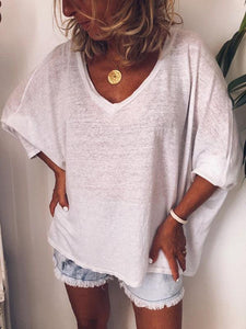 Camisa casual color natural