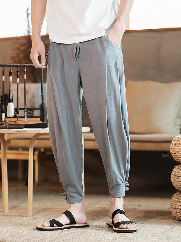 Pantalones casuales de algodón para hombre