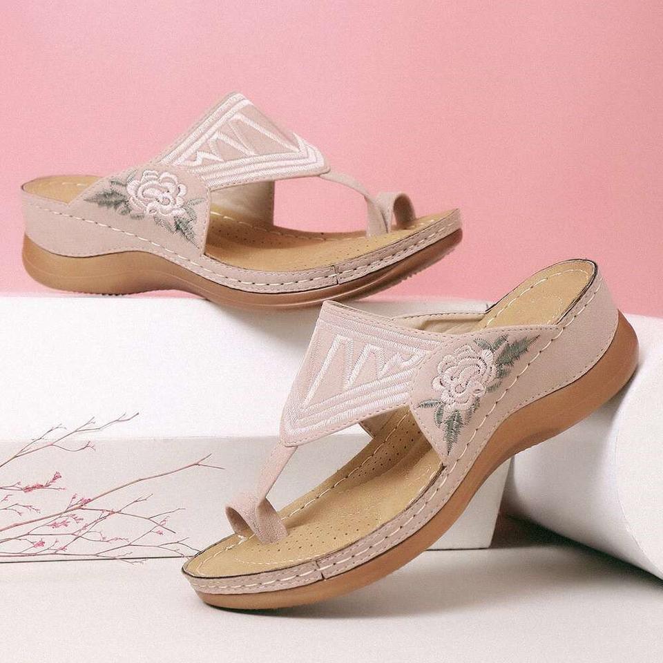 SANDALIAS DE BODAS KOMFY BORDADAS