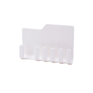 BalleenShiny Cute Animated Baño Cocina Cara sonriente Cepillo de dientes Toalla Estante de almacenamiento Chupete Gancho Soporte de pared
