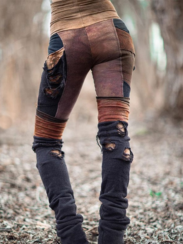 Moteriškos retro mustango aptemptos kelnės su aukštu juosmeniu