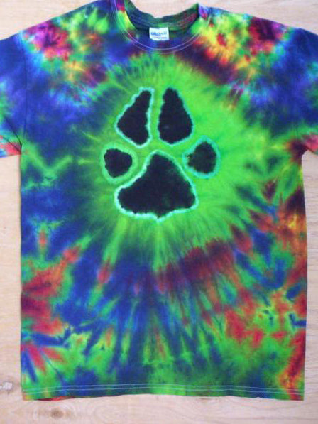 Cat Paw Tie Dye T-Shirt