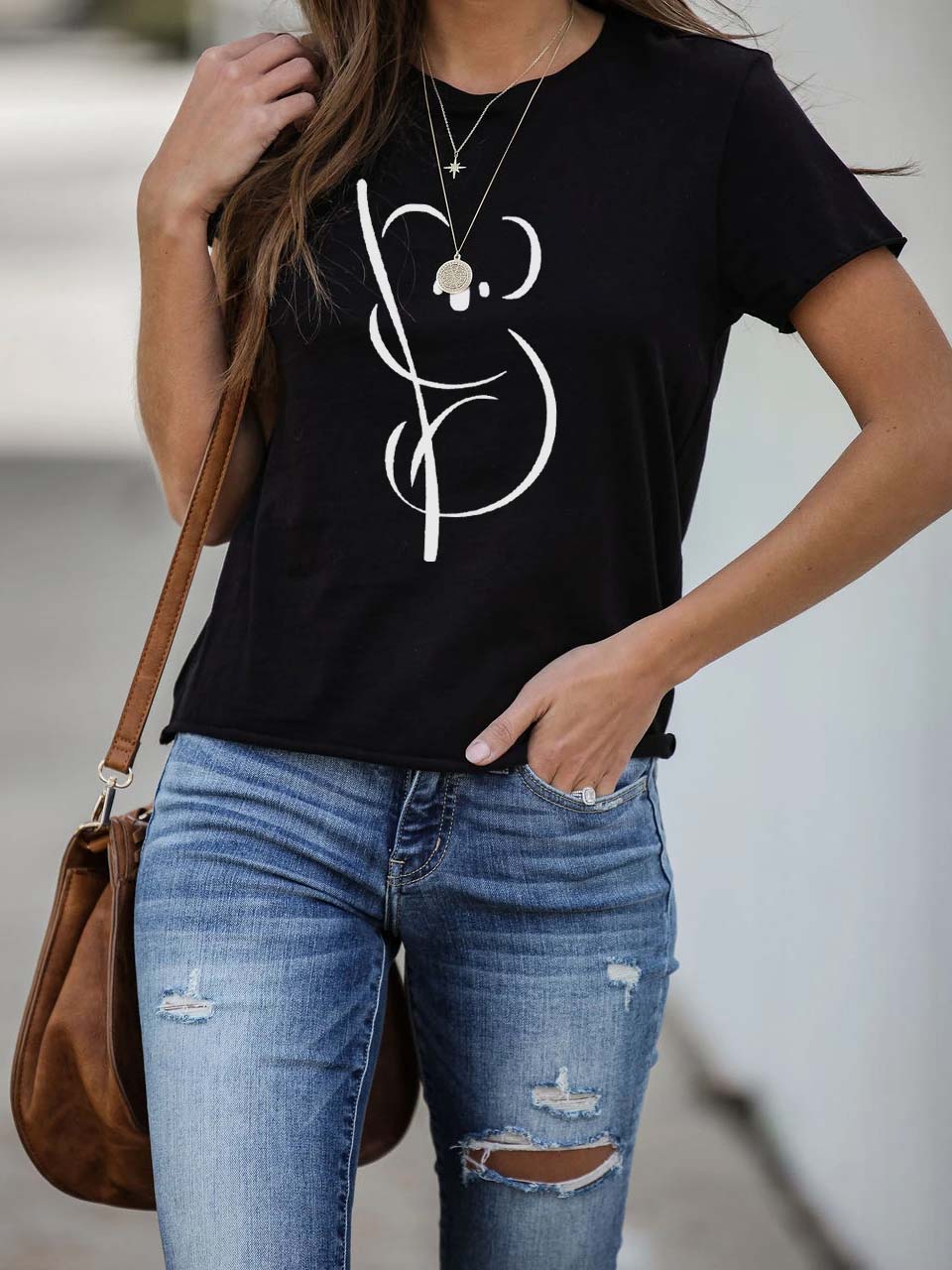 Camiseta de mujer con estampado Koala