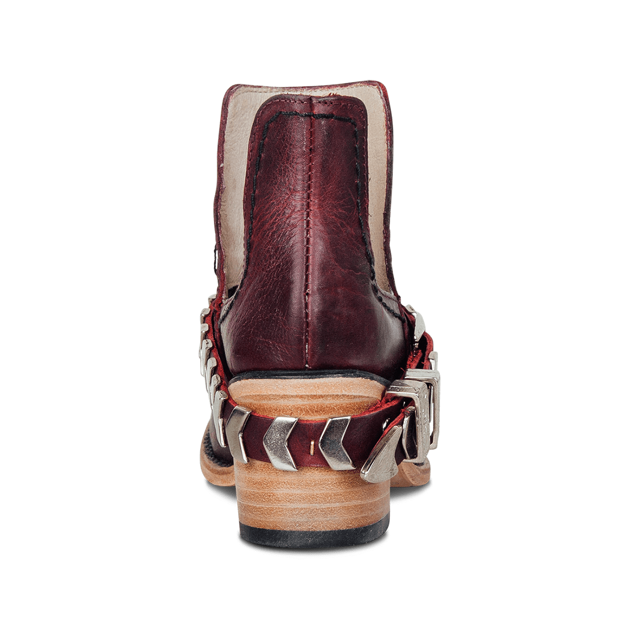 Botas de hebilla casual para mujer con tacón bajo y correa trasera