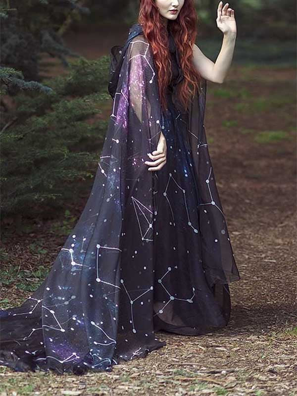 Women&#39;s scarf with zodiac print