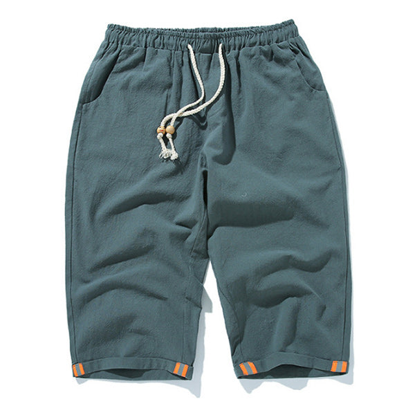 Pantalones de lino cómodos y transpirables para hombres.