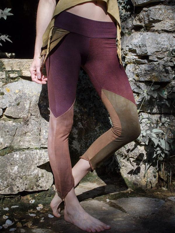 Frauen Vintage genähte kleine Spitze Leggings