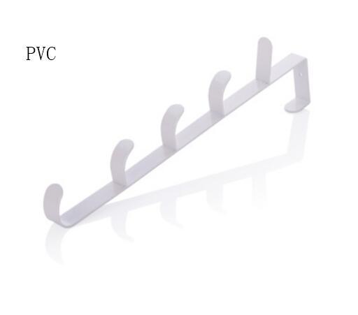 Hogar sin costuras estantes de almacenamiento de cocina sin clavos colgantes de hierro forjado gabinete gancho organizador de cocina ZP01261501