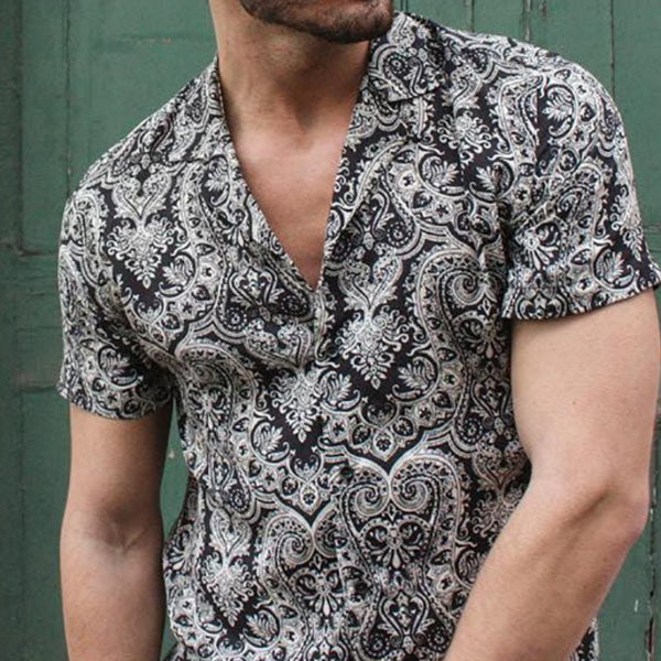 Camisas casuales estampadas para hombres