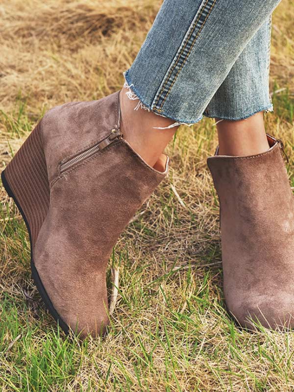 Damen Vintage Fashion Wedge Schuhe