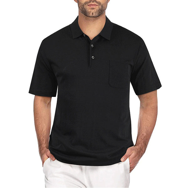 Camisa casual de manga corta y solapa.