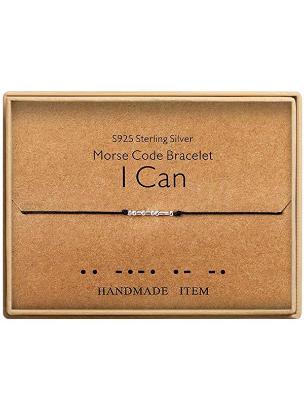 Morsecode Alphanumerisches Paar Armband