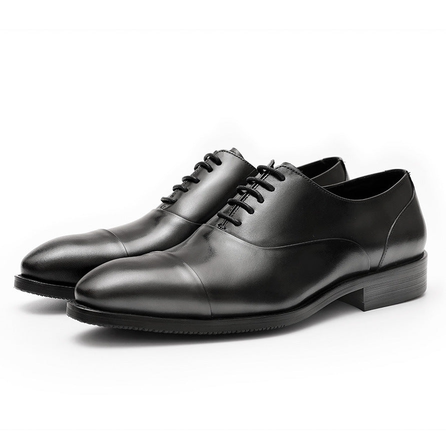 Sactino Brogue zapatos de cuero marrón / negro