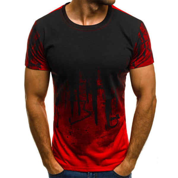 Slim-Fit-Kurzarm-T-Shirt für Herrenmode