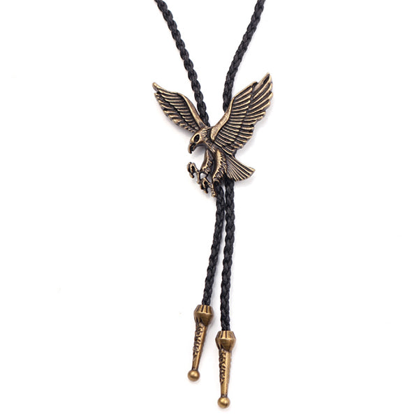 Collar de hombre de colgantes de águila vintage