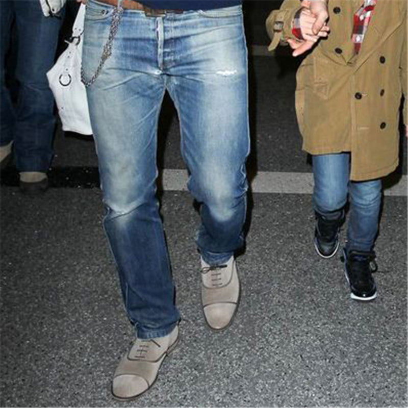 Jeans rectos rasgados de Herren