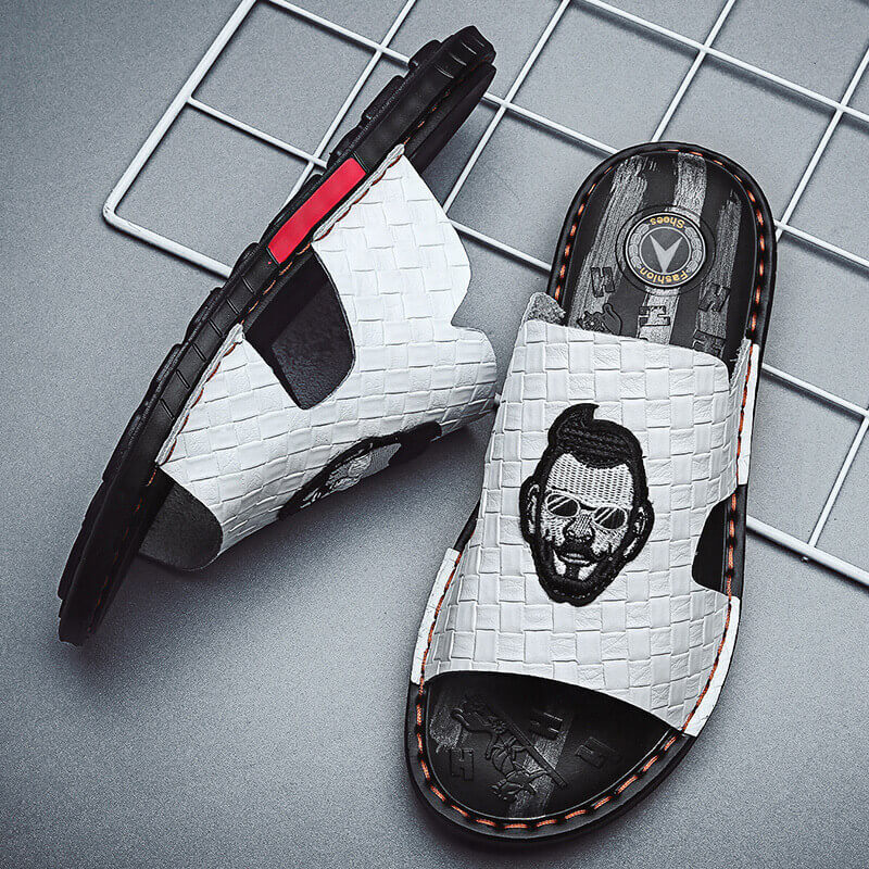 Zapatillas romanas cómodas de verano para hombre